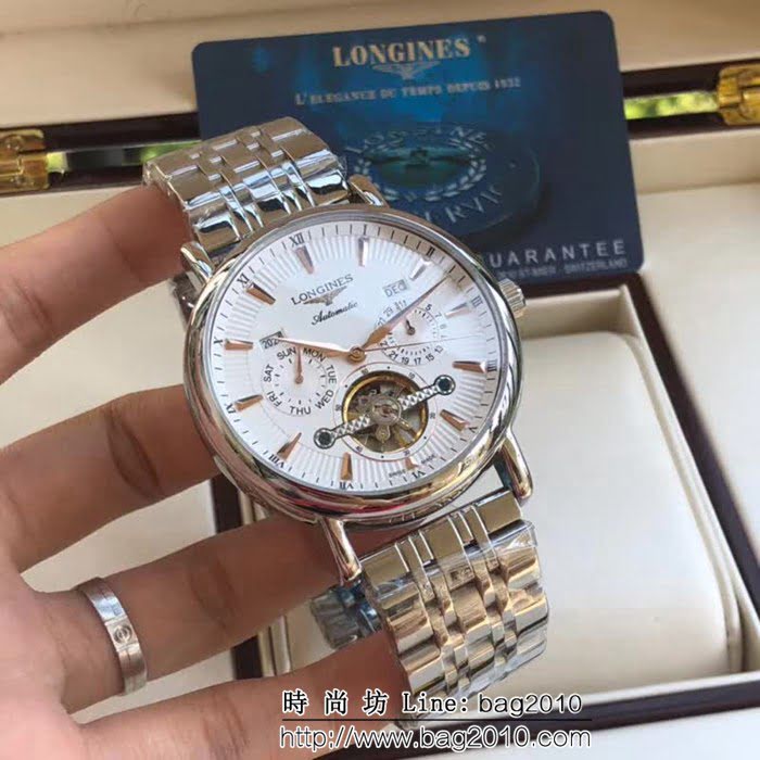 LONGINES浪琴 獨家首發多功能新款 精品男士腕表 WSS1685